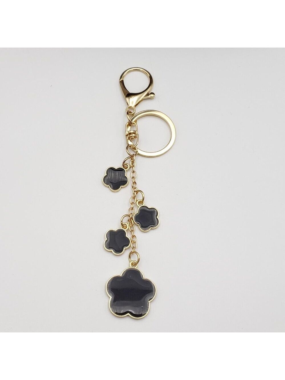 Louis Vuitton Gold Padlock Key 🔒 Authentic LV Charm + Unbranded Flower Keychain - Picture 5 of 10